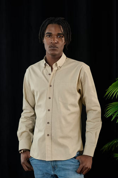 Kovalum | Chemise boutonnée Oxford - Kaki