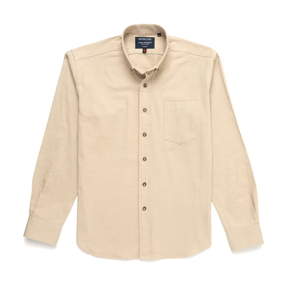 Kovalum | Chemise boutonnée Oxford - Kaki