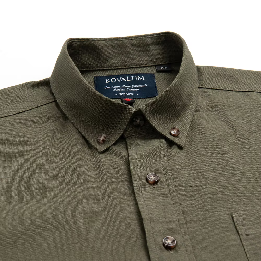 Kovalum | Chemise boutonnée Oxford - Olive