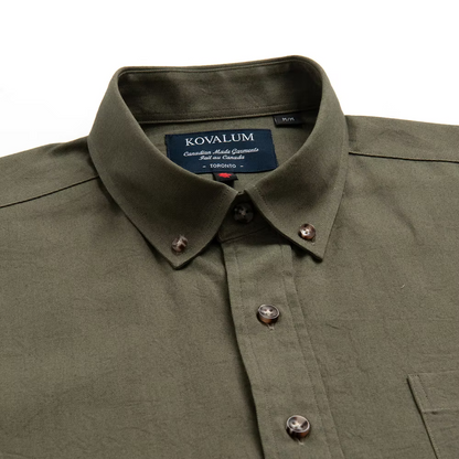 Kovalum | Chemise boutonnée Oxford - Olive