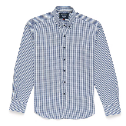 Kovalum | Chemise boutonnée classique - Bleu/Blanc