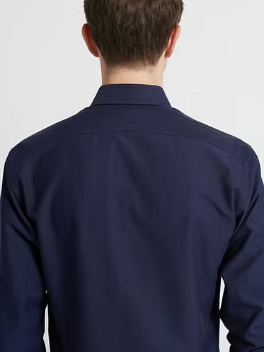 KOVALUM | Chemise oxford - Bleu marine