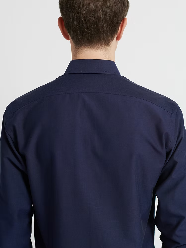 Kovalum | Chemise boutonnée Oxford - Bleu marine foncé