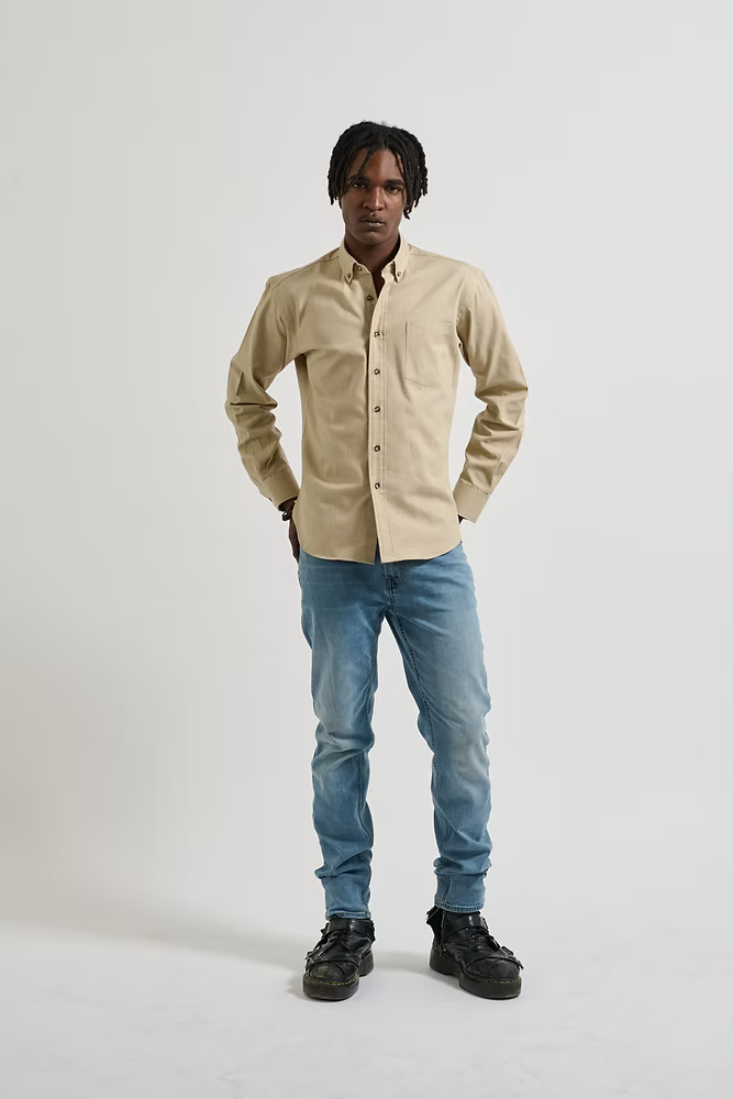 Kovalum | Chemise boutonnée Oxford - Kaki