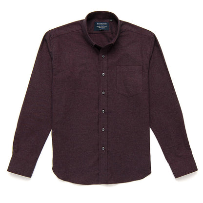 KOVALUM | Chemise en coton et cashemire - Bourgogne