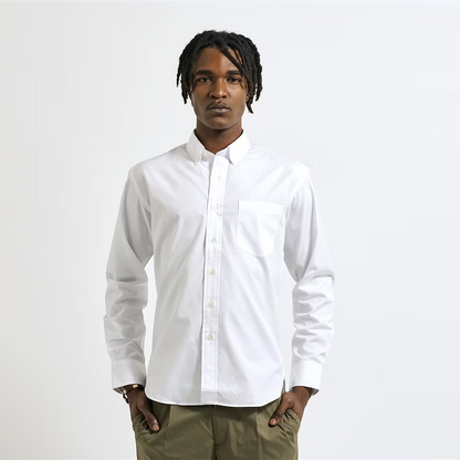Kovalum | Chemise Oxford à boutons - Blanc