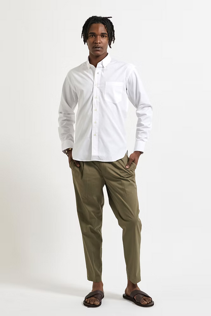 Kovalum | Chemise Oxford à boutons - Blanc