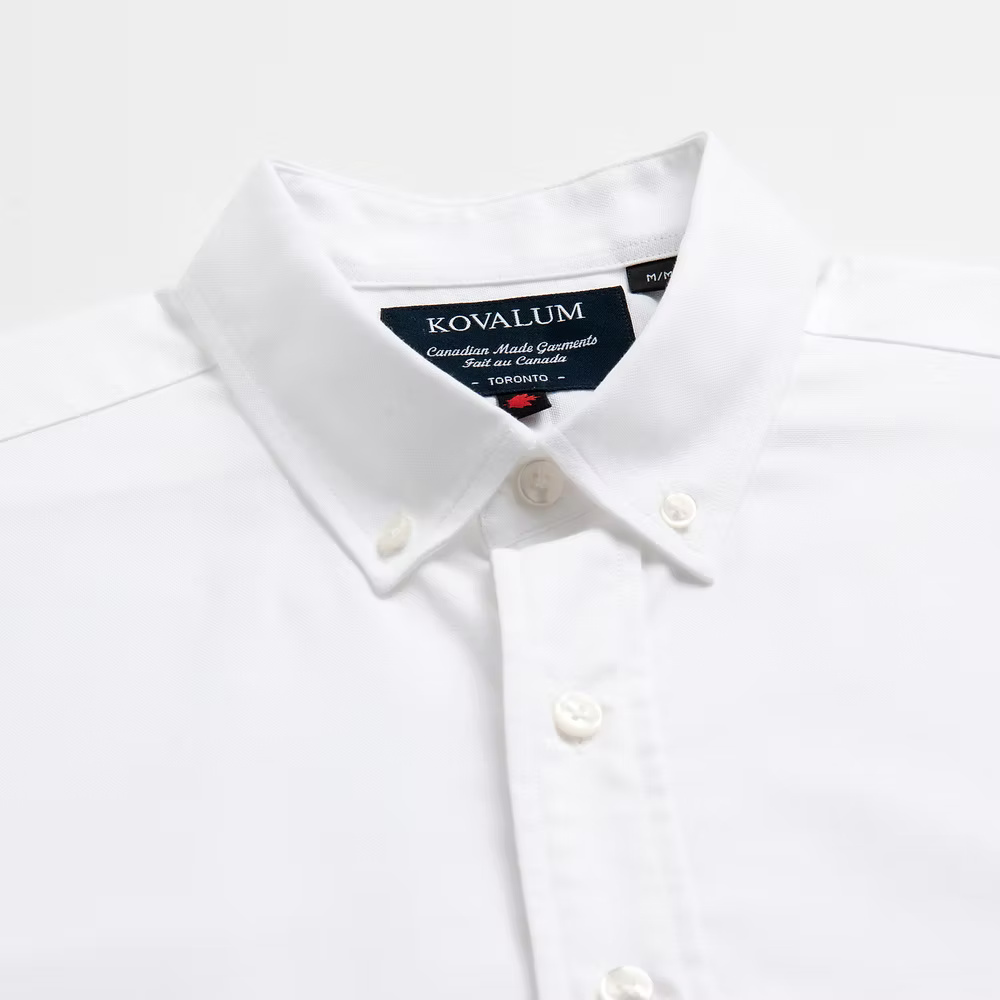 Kovalum | Chemise Oxford à boutons - Blanc