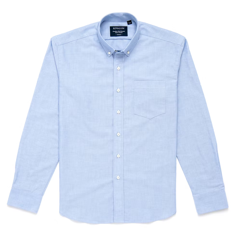 Kovalum | Chemise boutonnée Oxford - Bleu clair