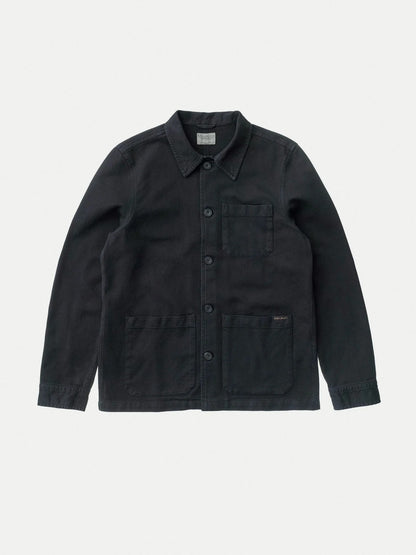 Nudie Jeans | La veste workwear en coton bio ''Barney ''- Noir