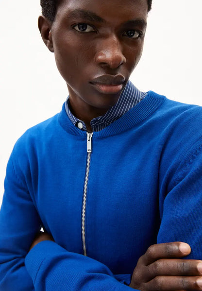 ARMEDANGELS | Cardigan "AGAAMON" - Bleu Lapis
