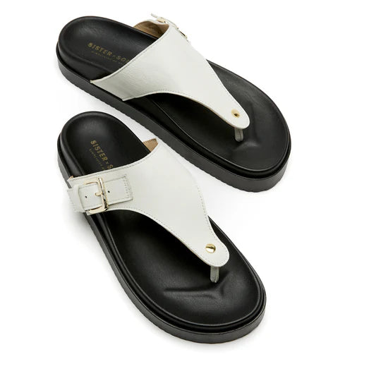Sister X Soeur | Sandales "ALMA" - Blanc cassé