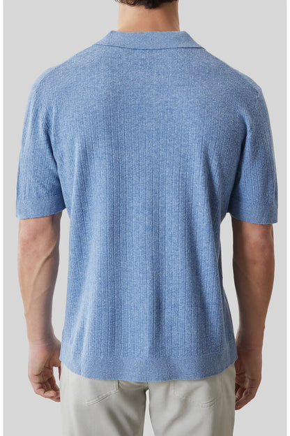 Robert Barakett | Chemise à manches courtes "Kestrel" - Bleu