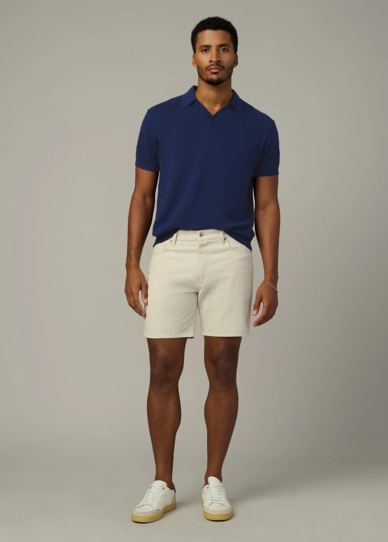 JOE's | Polo en maille mérinos et cachemire - Bleu marine