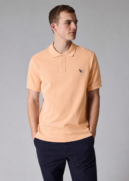 Paul smith | Polo en coton piqué avec logo zèbre - Orange clair