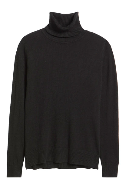 Dèluc | Pull à col roulé 'Silene' | Noir