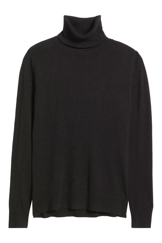 Dèluc | Pull à col roulé 'Silene' | Noir