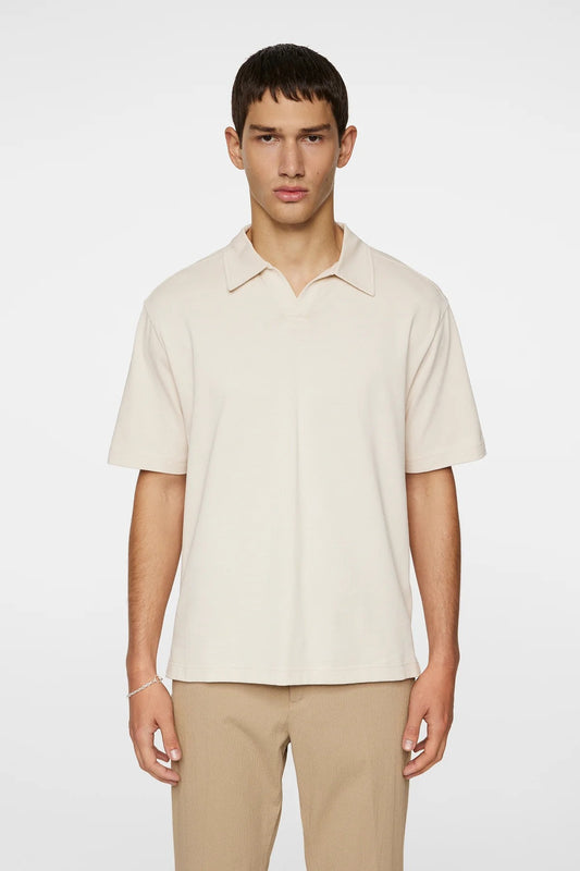 J.Lindeberg | Polo ''Roy'' coupe détendue - crème