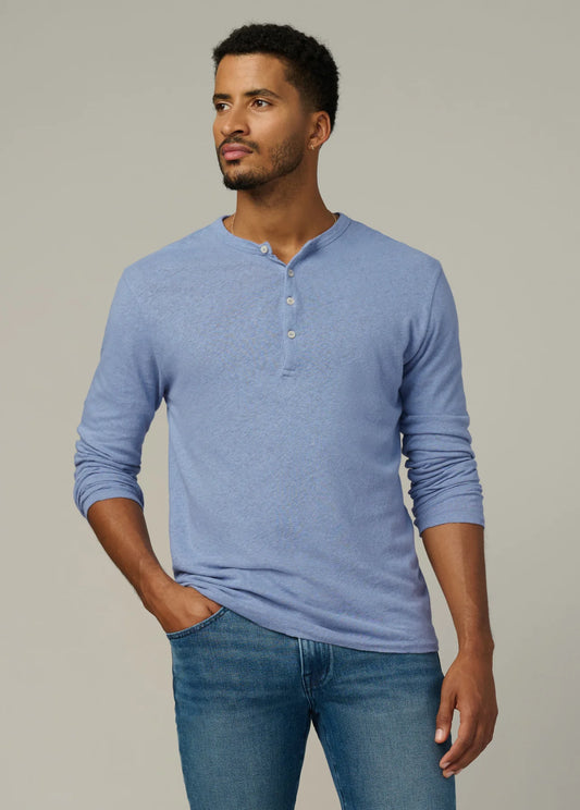 JOE's | Haut Henley à manches longues en lin et coton  - Troposphere