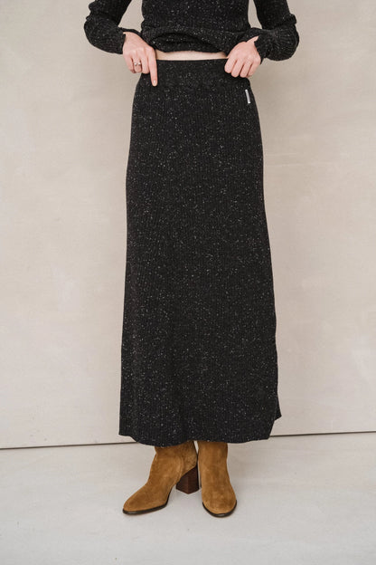 Armedangel | Jupe "HANAA TWEED" - Marine foncé