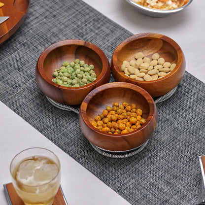 Nambé | Le plateau à condiments ''Braid''