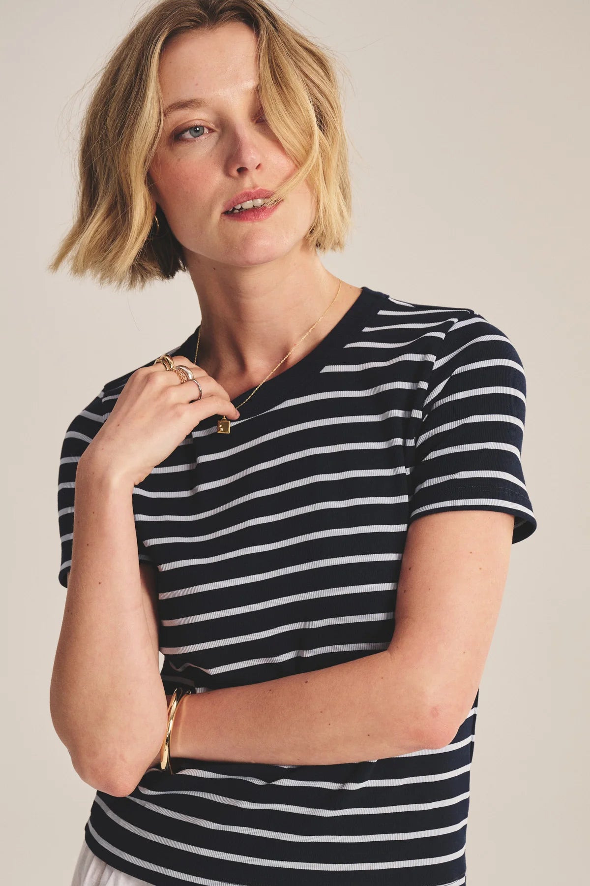Velvet | Top "Brenda" - Noir et Blanc