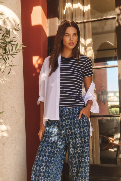 Velvet | Top "Brenda" - Noir et Blanc