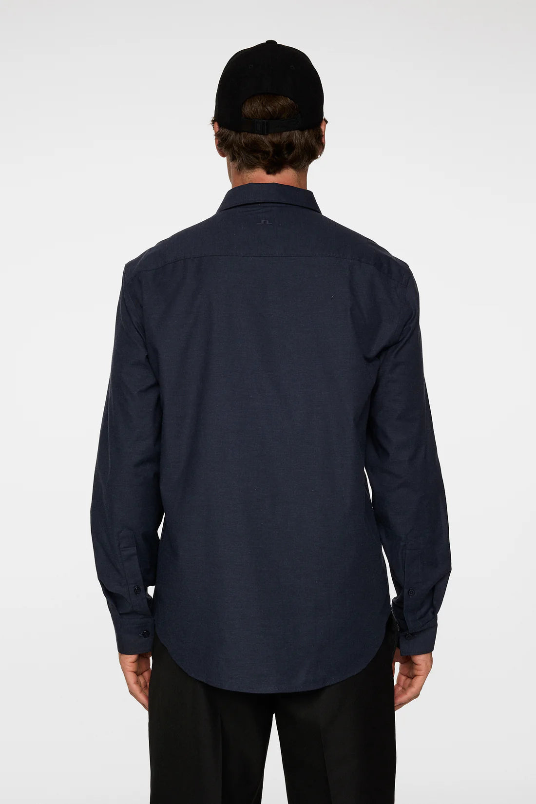 J.LINDEBERG | Chemise en flanelle légère et ajustée - Marine