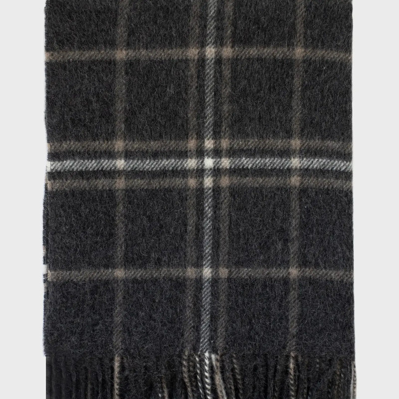 Linen Way | Couverture Lockerbie Alpaca - Gris & taupe