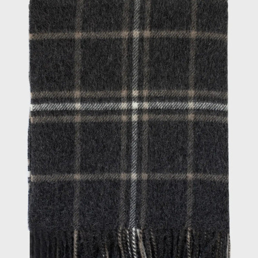 Linen Way | Couverture Lockerbie Alpaca - Gris & taupe