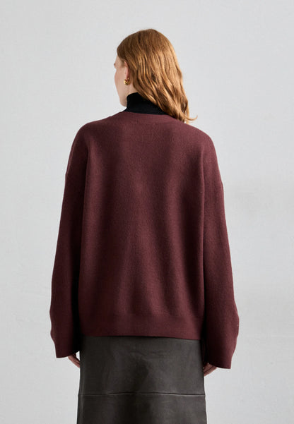 Tiger of Sweden | Le cardigan ''Silvyiya'' en maille coupe ample - Bordeaux