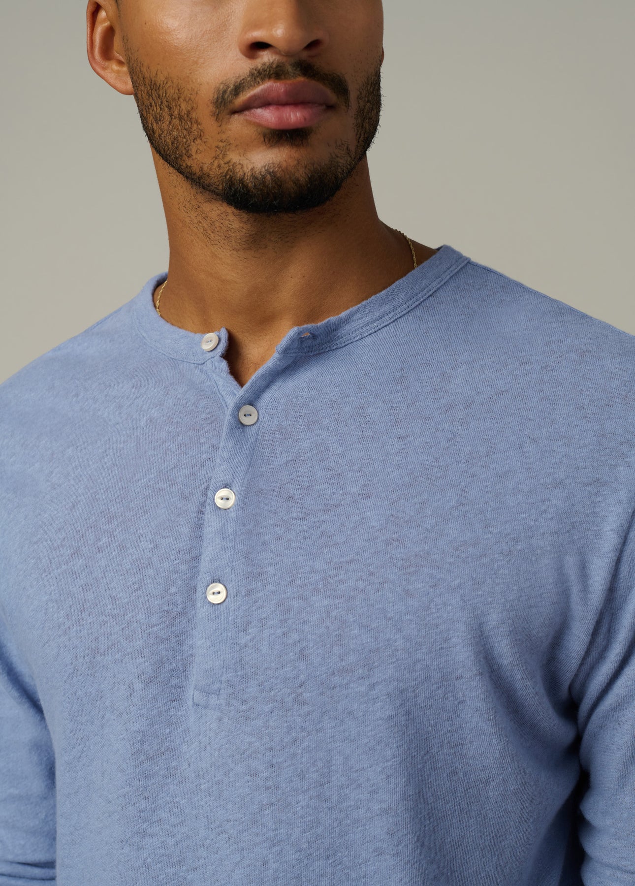 JOE's | Haut Henley à manches longues en lin et coton  - Troposphere