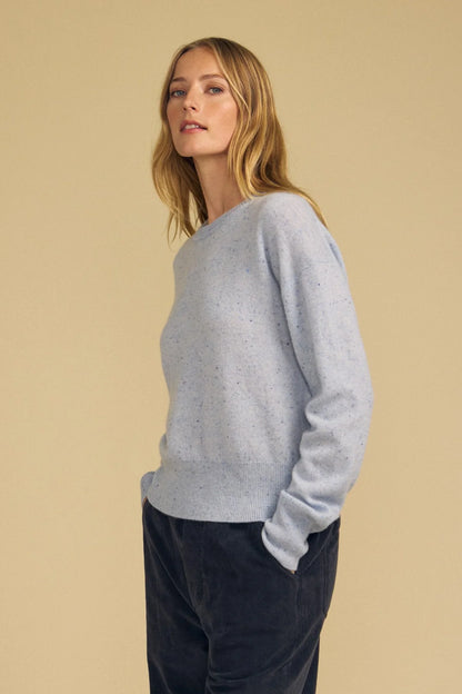 Velvet |  Le pull en cachemire ''Alba''  | Bleu Capri