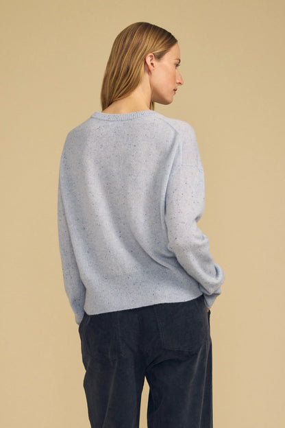 Velvet |  Le pull en cachemire ''Alba''  | Bleu Capri
