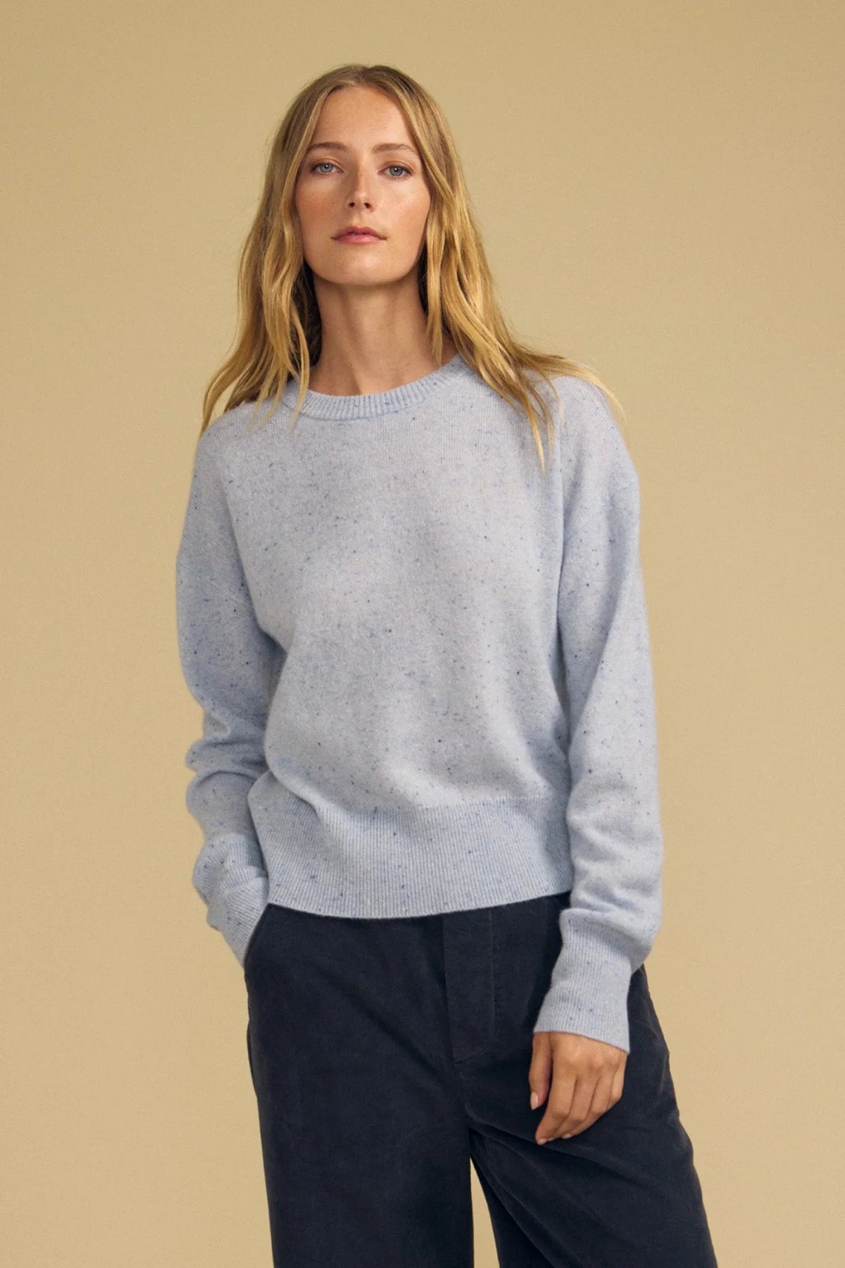 Velvet |  Le pull en cachemire ''Alba''  | Bleu Capri