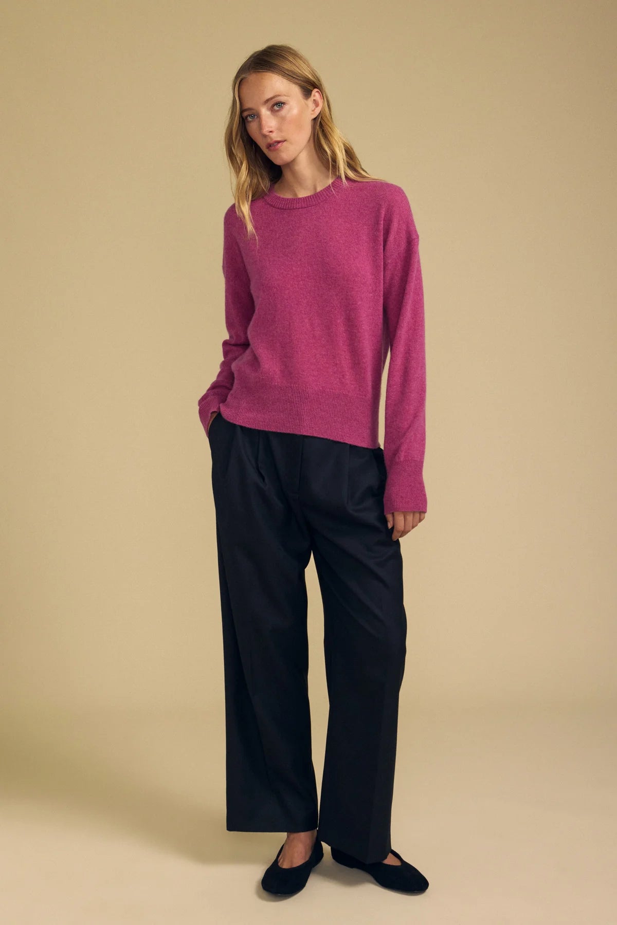 Velvet |  Le pull en cachemire ''Alba''  | Violet