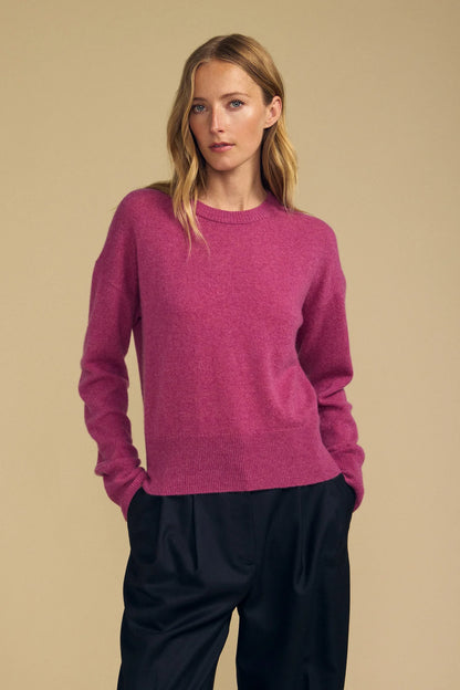 Velvet |  Le pull en cachemire ''Alba''  | Violet