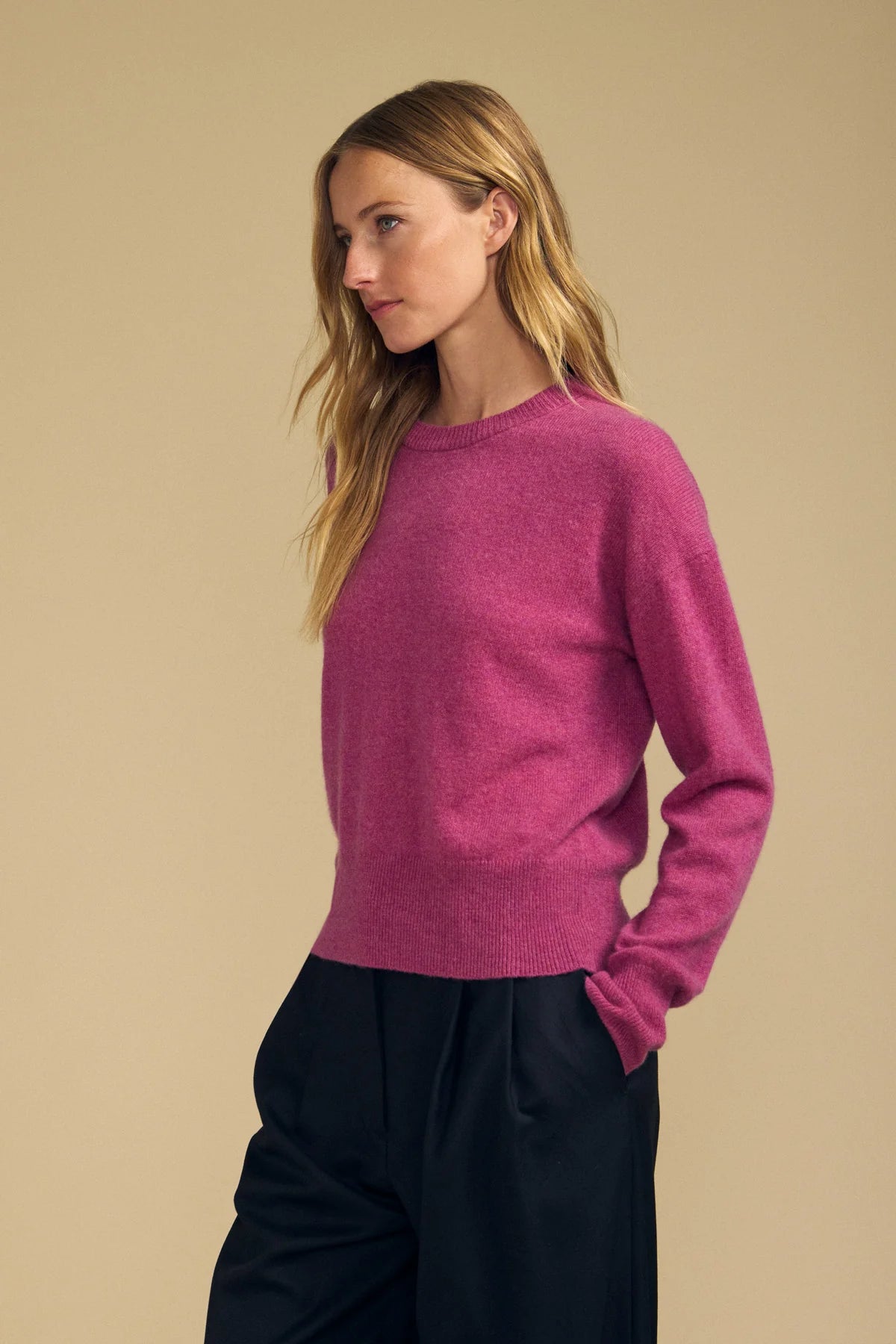 Velvet |  Le pull en cachemire ''Alba''  | Violet