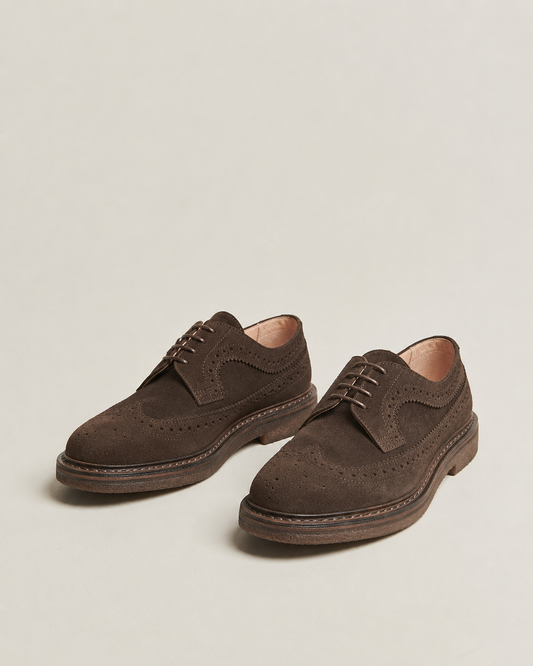 Astorflex | Les chaussures derby en daim ''Rondiflex'' - Marron foncé