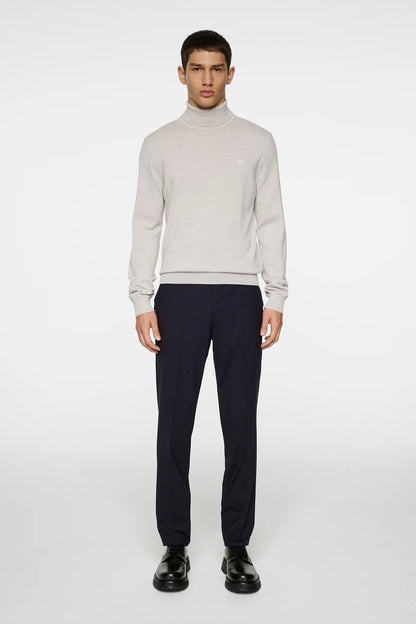 J.LINDEBERG | Pull "Kaden" Merino Col roulé - Beige