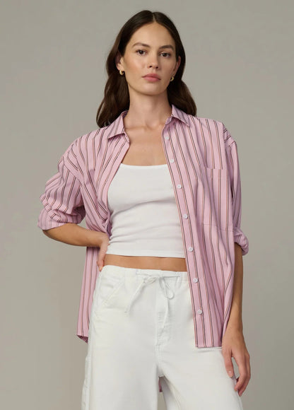 JOE'S | Chemise "The Boyfriend" Rose/ brun