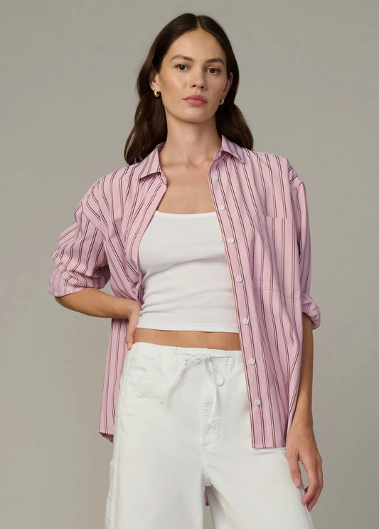 JOE'S | Chemise "The Boyfriend" Rose/ brun