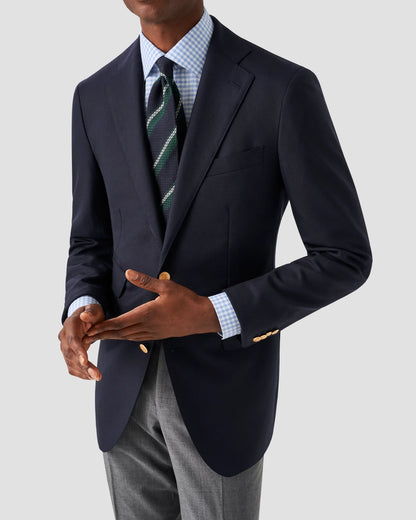 Eton | Chemise en piqué fin à carreaux - bleu clair