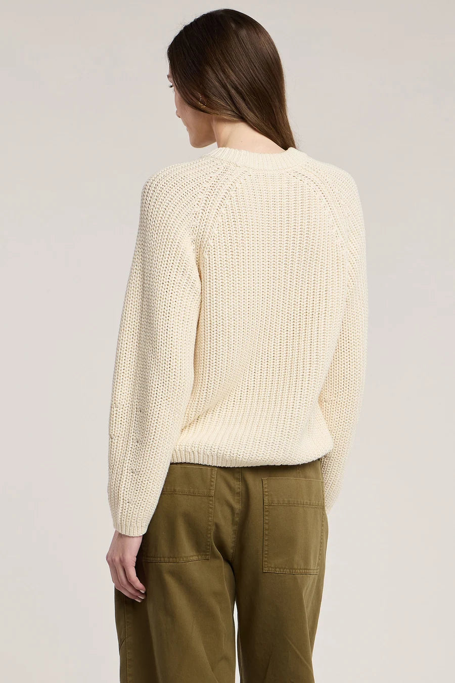 Velvet | Le pull ''Ember'' en coton Pima épais | Ivoire
