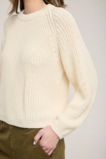 Velvet | Le pull ''Ember'' en coton Pima épais | Ivoire