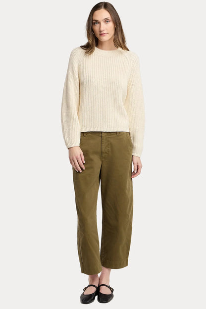 Velvet | Le pull ''Ember'' en coton Pima épais | Ivoire