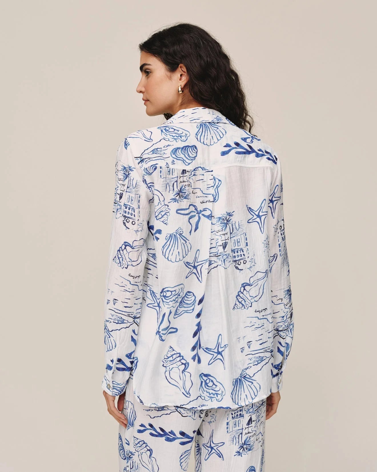 Bella Dahl | Chemise Classique| Blanc et Bleu