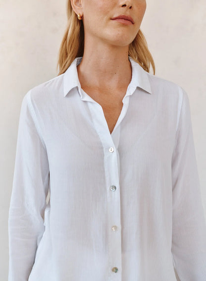 Bella Dahl | Chemise Classique| Blanc