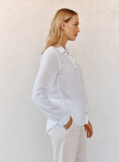 Bella Dahl | Chemise Classique| Blanc