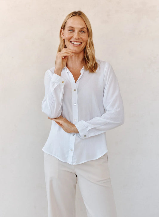Bella Dahl | Chemise Classique| Blanc
